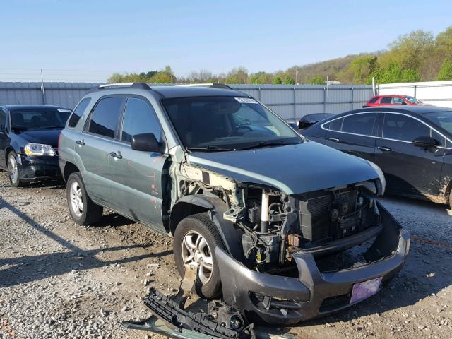 KNDJE723787478022 - 2008 KIA SPORTAGE E GRAY photo 1