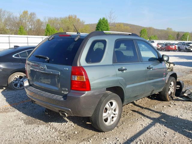 KNDJE723787478022 - 2008 KIA SPORTAGE E GRAY photo 4