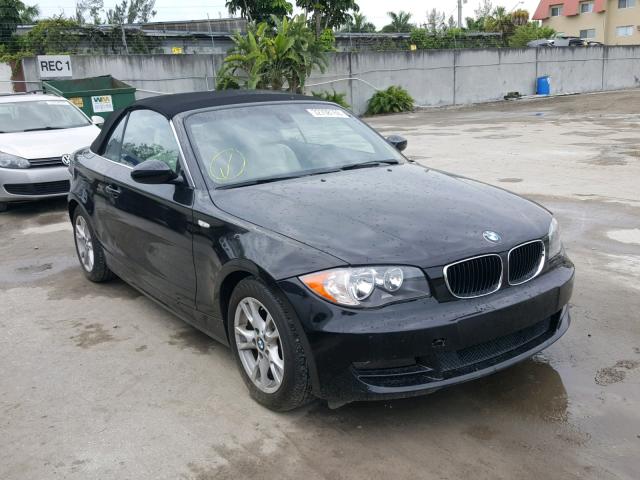 WBAUL73528VJ74320 - 2008 BMW 128 I BLACK photo 1