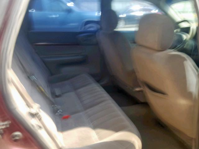 2G1WF52K039176859 - 2003 CHEVROLET IMPALA MAROON photo 6