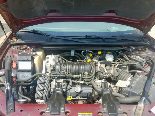 2G1WF52K039176859 - 2003 CHEVROLET IMPALA MAROON photo 7