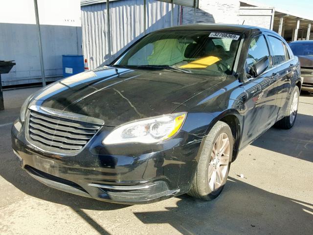 1C3CCBBB3DN696221 - 2013 CHRYSLER 200 TOURIN BLACK photo 2