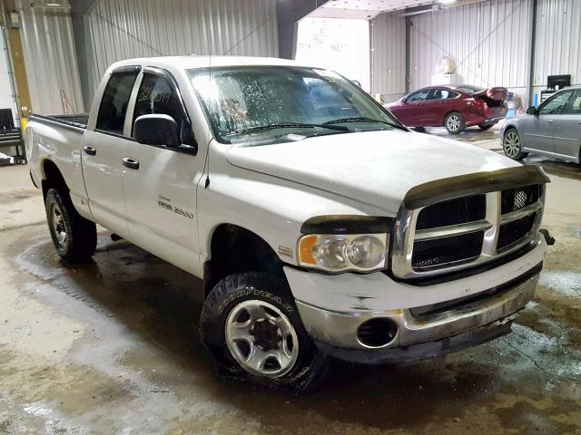 3D7KU28D54G177666 - 2004 DODGE RAM 2500 S WHITE photo 1