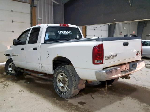 3D7KU28D54G177666 - 2004 DODGE RAM 2500 S თეთრი ფოტო 3