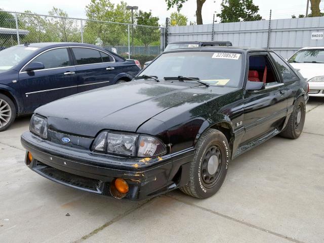 1FACP42E8LF136263 - 1990 FORD MUSTANG GT BLACK photo 2