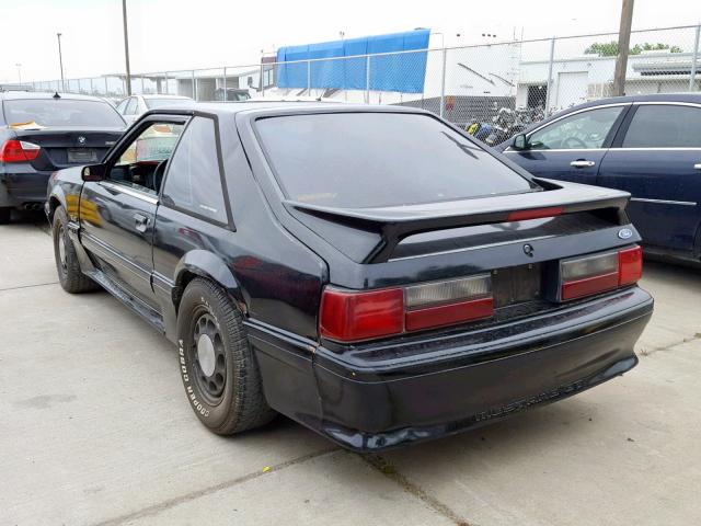 1FACP42E8LF136263 - 1990 FORD MUSTANG GT BLACK photo 3