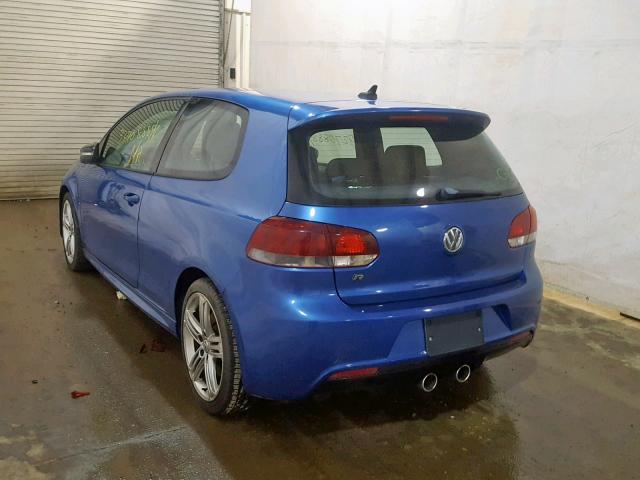 WVWRF7AJ2CW283766 - 2012 VOLKSWAGEN GOLF R BLUE photo 3