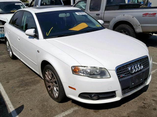 WAUAF78EX8A131533 - 2008 AUDI A4 2.0T WHITE photo 1