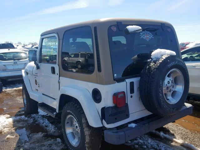 1J4FA59S6YP751724 - 2000 JEEP WRANGLER / WHITE photo 3