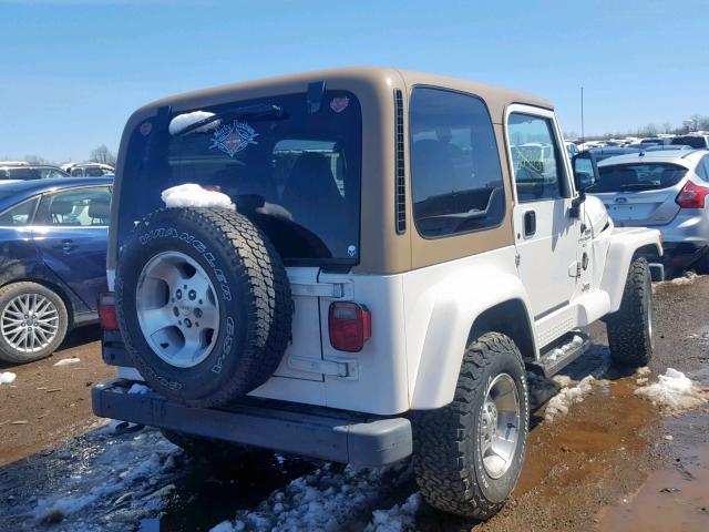 1J4FA59S6YP751724 - 2000 JEEP WRANGLER / WHITE photo 4