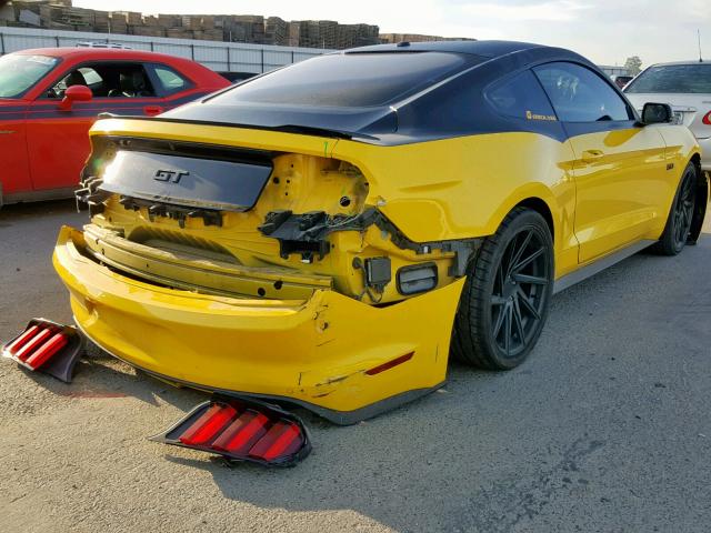 1FA6P8CF9G5230661 - 2016 FORD MUSTANG GT YELLOW photo 4