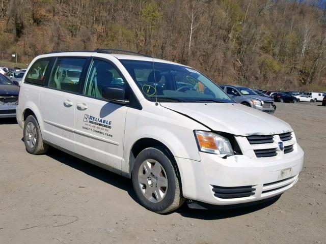 2D8HN44EX9R655076 - 2009 DODGE CARAVAN WHITE photo 1