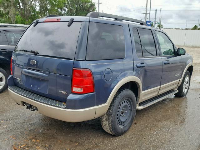 1FMZU64K65UA42579 - 2005 FORD EXPLORER E BLUE photo 4