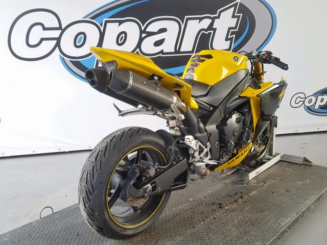 JYARN23E59A004608 - 2009 YAMAHA YZFR1 YELLOW photo 4