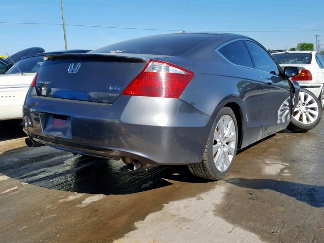 1HGCS22868A001568 - 2008 HONDA ACCORD EXL GRAY photo 4