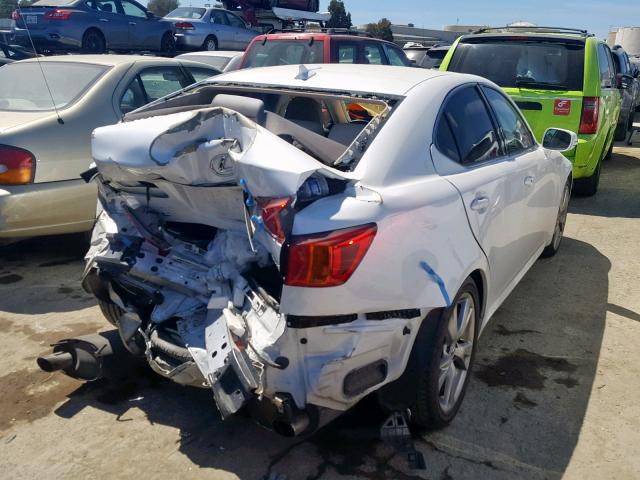 JTHBK262595090316 - 2009 LEXUS IS 250 WHITE photo 4