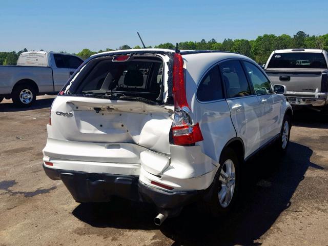 5J6RE3H72BL045755 - 2011 HONDA CR-V EXL WHITE photo 4