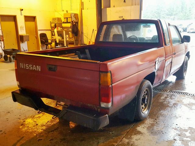 1N6SD16S7PC433235 - 1993 NISSAN TRUCK KING MAROON photo 4