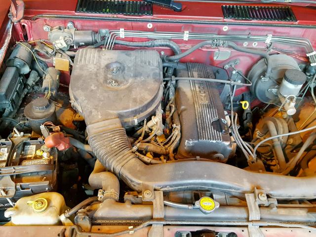 1N6SD16S7PC433235 - 1993 NISSAN TRUCK KING MAROON photo 7