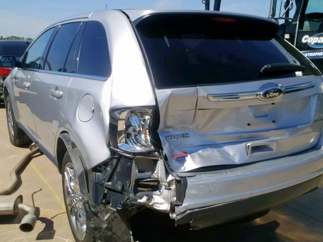 2FMDK3KC8DBC74101 - 2013 FORD EDGE LIMIT SILVER photo 9