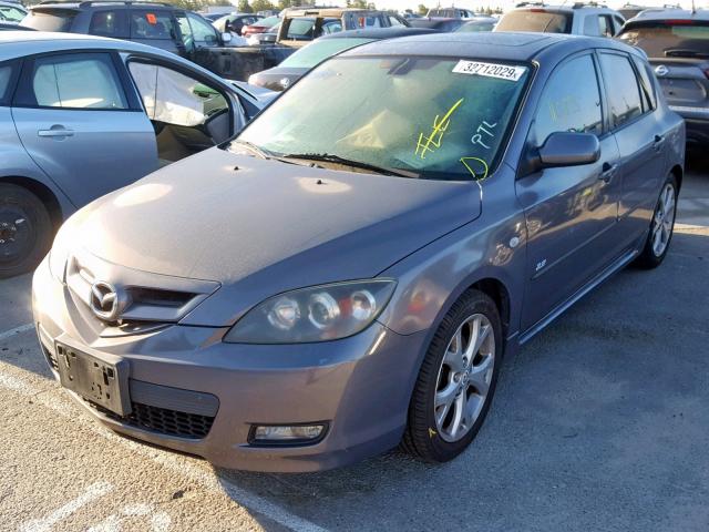 JM1BK344971605446 - 2007 MAZDA 3 HATCHBAC GRAY photo 2