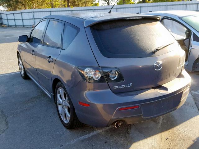 JM1BK344971605446 - 2007 MAZDA 3 HATCHBAC GRAY photo 3