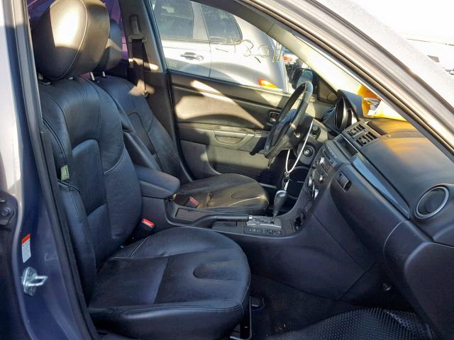 JM1BK344971605446 - 2007 MAZDA 3 HATCHBAC GRAY photo 5