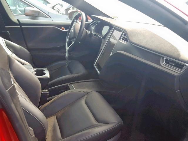 5YJSA1E25GF149750 - 2016 TESLA MODEL S Կարմիր լուսանկար 5