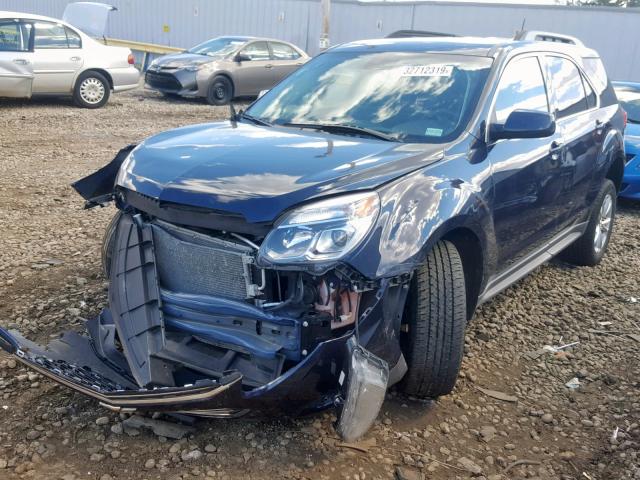 2GNFLFEK3H6177845 - 2017 CHEVROLET EQUINOX LT BLUE photo 2