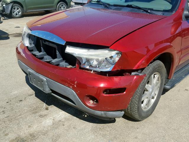 5GADT13S462339659 - 2006 BUICK RAINIER CX RED photo 9