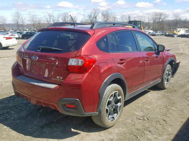 JF2GPAVC1D2842005 - 2013 SUBARU XV CROSSTR BURGUNDY photo 4