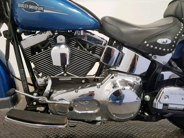 1HD1BWB176Y066433 - 2006 HARLEY-DAVIDSON FLSTCI BLUE photo 6