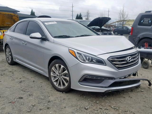 5NPE34AF6FH254184 - 2015 HYUNDAI SONATA SPO SILVER photo 1