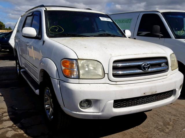 5TDBT48A23S153050 - 2003 TOYOTA SEQUOIA LI WHITE photo 1