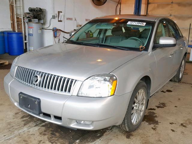 1MEHM431X7G602360 - 2007 MERCURY MONTEGO PR SILVER photo 2