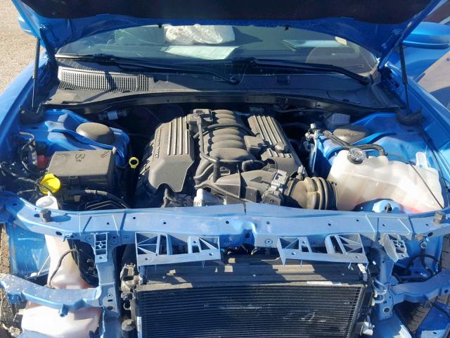 2C3CDXGJ1KH510420 - 2019 DODGE CHARGER SC BLUE photo 7