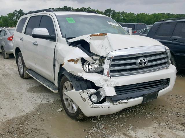 5TDYY5G17ES052852 - 2014 TOYOTA SEQUOIA PL WHITE photo 1