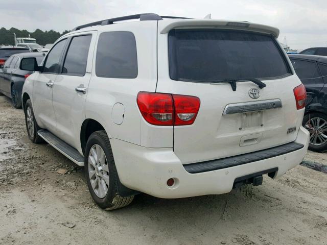 5TDYY5G17ES052852 - 2014 TOYOTA SEQUOIA PL WHITE photo 3