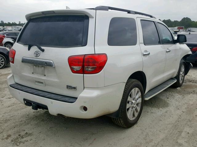 5TDYY5G17ES052852 - 2014 TOYOTA SEQUOIA PL WHITE photo 4