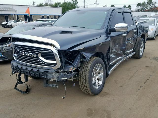 1C6RR7PT0HS635149 - 2017 RAM 1500 LONGH BLUE photo 2