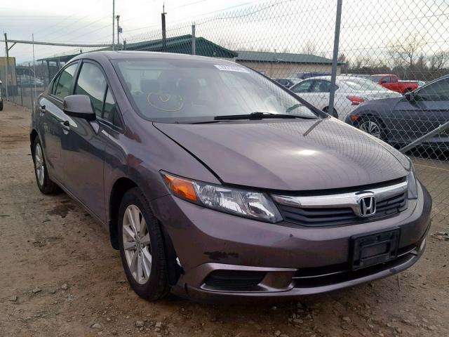 19XFB2F97CE008923 - 2012 HONDA CIVIC EXL GRAY photo 1