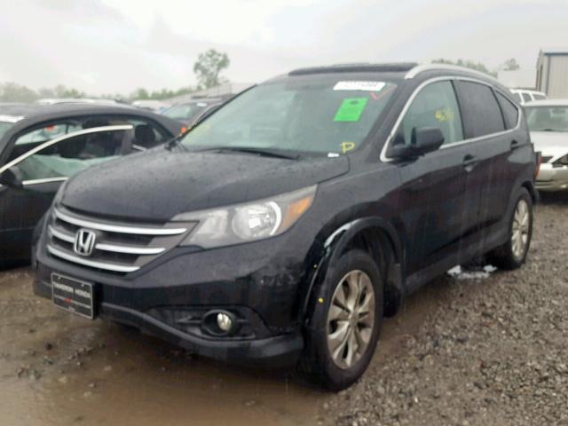 2HKRM3H79EH539936 - 2014 HONDA CR-V EXL BLACK photo 2