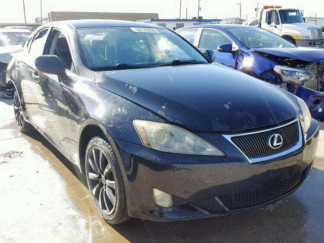 JTHCK262762007633 - 2006 LEXUS IS 250 BLACK photo 1