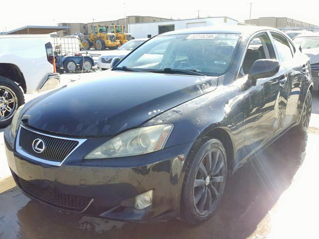 JTHCK262762007633 - 2006 LEXUS IS 250 BLACK photo 2