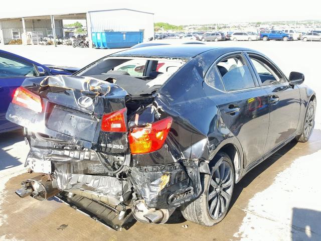 JTHCK262762007633 - 2006 LEXUS IS 250 BLACK photo 4