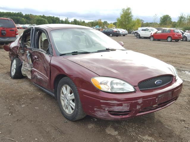 1FAFP56U45A306669 - 2005 FORD TAURUS SEL MAROON photo 1