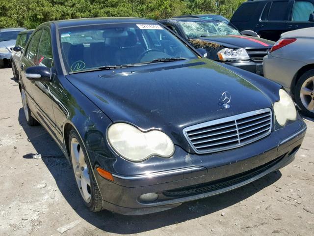 WDBRF40JX4F522917 - 2004 MERCEDES-BENZ C 230K SPO BLACK photo 1