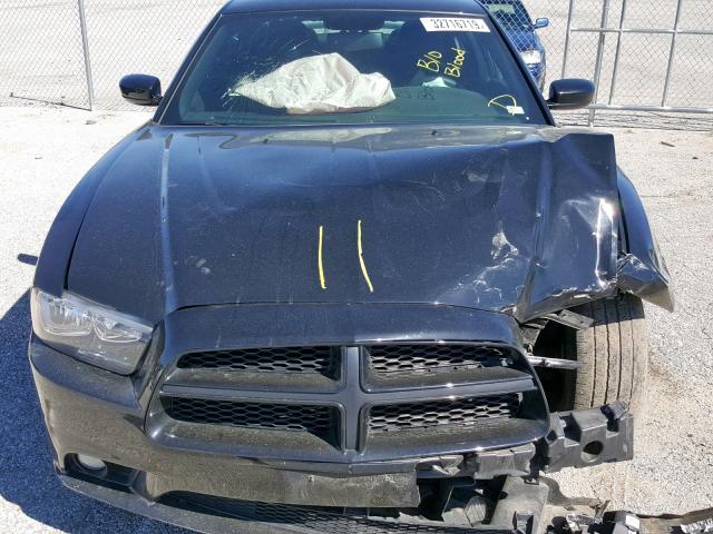 2C3CDXJGXEH308466 - 2014 DODGE CHARGER SX BLACK photo 7