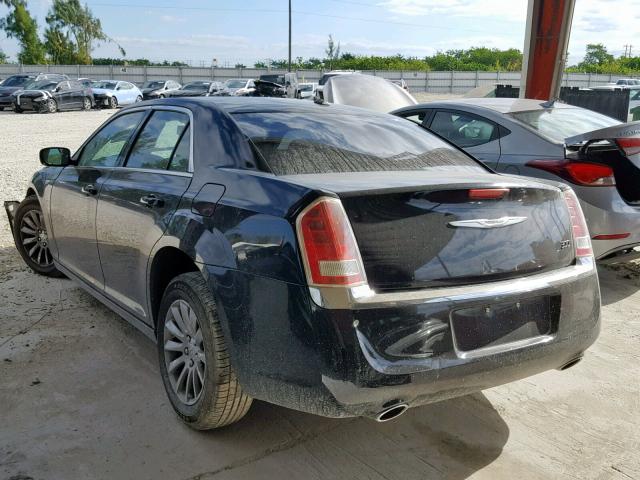 2C3CCAAG9EH121610 - 2014 CHRYSLER 300 BLACK photo 3