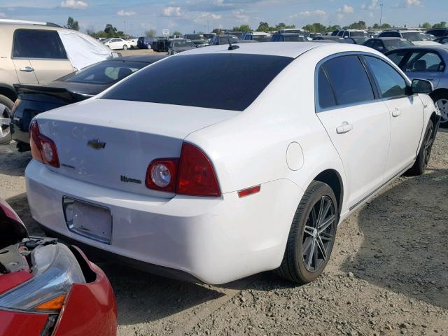 1G1ZF57559F223867 - 2009 CHEVROLET MALIBU HYB WHITE photo 4